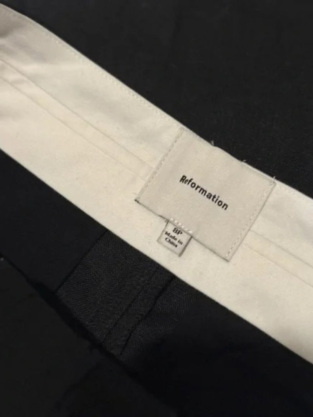 Reformation 'Alex' Black Linen Linen Pant Size 8 Petite 100% Linen - Picture 4 of 10